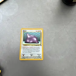 Ditto Pokemon Card Holo 3/62 Fossil Set Rare Vintage 1999 - Image 1