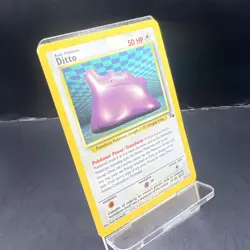 Pokemon TCG Ditto Fossil Holo Card 3/62 MP Condition - Image 2