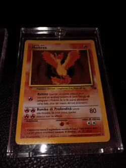 Pokemon Moltres Holo Fossil 12/62 Italian & Ditto Base Set Spanish 3/62 Lot - Image 3