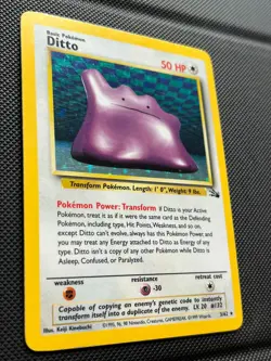 Pokemon TCG Ditto 3/62 Fossil Holo Unlimited - Image 3