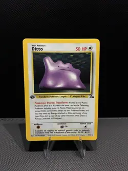 Ditto (Holo) (1st Edition) | 3/62 | LP | Fossil | Pokemon Cards - Image 1