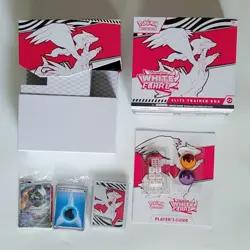 Pokemon Scarlet Violet WHITE FLARE Elite Trainer Box ETB OPENED W/PROMO NO PACKS - Image 1