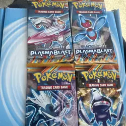 4x Pokemon Black & White Plasma Blast Booster Packs Art Set Sealed Brand New - Image 1