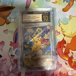 Pikachu Pre-Order Promo 001/SV-P Pokemon Chinese CGC Pristine 10 - Image 1