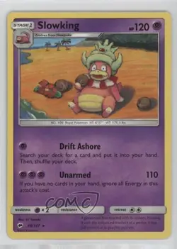Slowking Pokemon Sun & Moon Burning Shadows #48 - Image 1