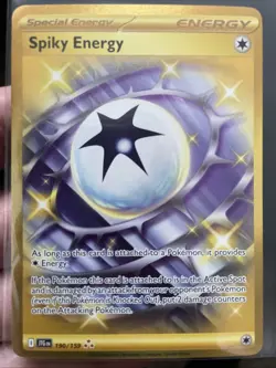 Pokemon TCG Spiky Energy 190/159 Journey Together Secret Rare Gold - Image 1
