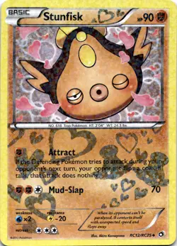 Stunfisk Uncommon Legendary Treasures: Radiant Collection RC12/RC25 Holo pokemon - Image 1