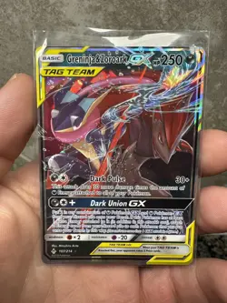 GRENINJA & ZOROARK GX 2019 Pokemon Unbroken Bonds Tag Team #107/214 Ultra Rare - Image 1