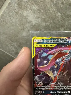GRENINJA & ZOROARK GX 2019 Pokemon Unbroken Bonds Tag Team #107/214 Ultra Rare - Image 5
