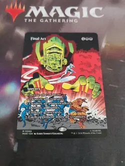 Mtg. Final Act. Borderless. Marvel Universe Eternal-Legal. Pack Fresh - Image 1