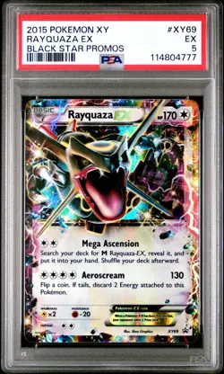 2015 POKEMON BLACK STAR PROMO RAYQUAZA #XY69 PSA 5 EX #114804777 - Image 1