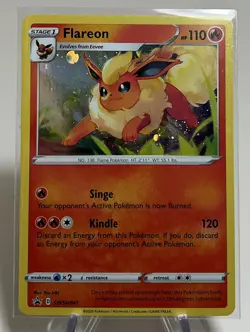 Flareon SWSH041 with Swirl - Black Star Promo - Holo Promo Pokemon Card - Image 1