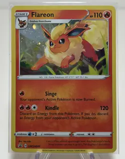 Flareon SWSH041 with Swirl - Black Star Promo - Holo Promo Pokemon Card - Image 2