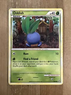 1x - Oddish - 60/90 - Common MP English Pokemon Undaunted - Image 1