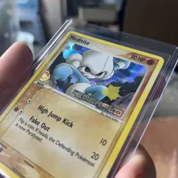 Meditite Reverse Holo Stamped EX Emerald Pokemon NM Condition - Image 2