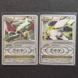 Pokemon TCG Arceus Arceus LV.X Holo Pokemon Lot x2 95/99 96/99 2009 Eng - Image 1