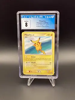 Pokemon TCG Pikachu 15/17 Pop Series 9 CGC 8 NM-MT Blue Label 2009 - Image 1