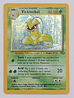 Victreebel Holo 14/64 Jungle Set Unlimited Vintage Pokemon Card 1999 WOTC LP - Image 1