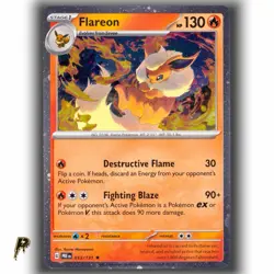 Pokemon Prismatic Evolutions Promo Flareon 013/131 Cosmos Holo Rare Card NM - Image 1