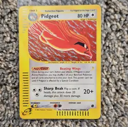 Pokemon TCG Holo Rare Pidgeot 23/165 Expedition LP - Image 1