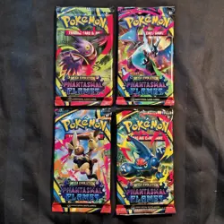 Pokemon Phantasmal Flames - 4x Booster Packs Art Set - Factory Sealed - Image 1