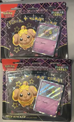 Paldean Fates Tech Sticker Collection “Fidough”🔥Lot Of 2🔥 New! Untampered! - Image 1