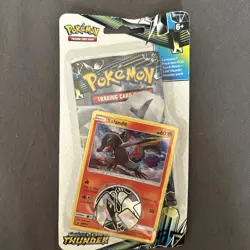 Pokemon TCG Lost Thunder Pack Rowlet Promo Card Coin Checklane Blister - Image 1