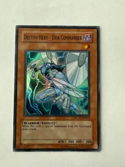 Yugioh Destiny Hero - Disk Commander WC07-EN003 Super Rare NM - Image 1