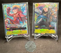 Illustration Box Vol. 3 Promo Cards- One Piece Monkey.D.Luffy & Zoro SEALED - Image 1