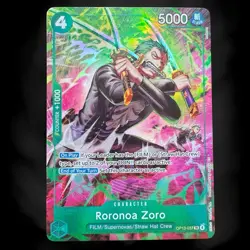 One Piece OP15 Roronoa Zoro OP13-037 TR Foil - (Treasure Rare) English Fresh - Image 1