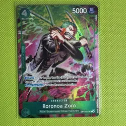 One Piece OP15 Roronoa Zoro OP13-037 TR Foil - (Treasure Rare) English Fresh - Image 5