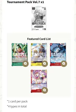 ONE PIECE TCG TOURNAMENT KIT VOL 7 NEW FACTORY SEALED ENGLISH! (36 Packs!) - Image 4