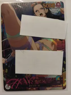 NICO ROBIN OP001 Custom ONE PIECE Waifu Goddess Prismatic Foil Card NM - Image 1