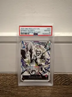 Monkey D. Luffy PSA 10 English One Piece ST21-001 Gear 5 2025 Alternate Art - Image 1