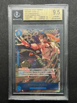 2025 One Piece EN 3rd Anniversary 3 Brothers Winner OP07-053 Portgas D. Ace BGS - Image 1