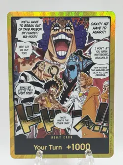 DON!! Card One Piece OP16 The Time of Battle Alternate Art Gold Foil - Image 1