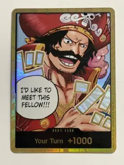 DON!! CARD (GOL.D.ROGER) (GOLD) DON!! CARRYING ON HIS WILL ONE PIECE - Image 1