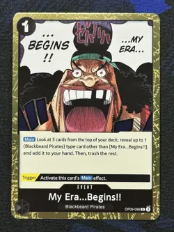 My Era...Begins!! OP09-096 English NM Rare Emperors In New World One Piece Card - Image 1