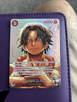 ST15-005 PORTGAS.D.ACE SR SP OP16 THE TIME OF BATTLE ONE PIECE TCG ENGLISH CARD - Image 1