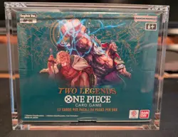 One Piece OP-08 English Two Legends Booster Box - Sealed w/ Acrylic Case - Image 1