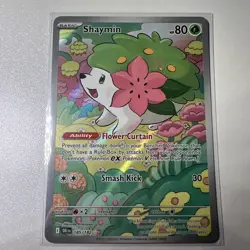 Shaymin 185/182 (Illustration Rare) IR : Pokemon Destined Rivals Holo Near Mint - Image 1