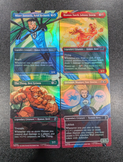 MTG Fantastic Four Complete Foil Set NM Marvel Super Heroes #320 321 322 323 - Image 1