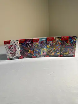 Lot of 5 - Pokemon TCG Booster Bundles 151, Destined Rivals, & More - Image 1
