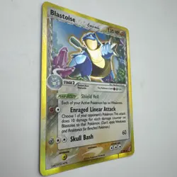 Pokemon TCG Blastoise 2/100 EX Crystal Guardians Reverse Holo Delta Species - MP - Image 2