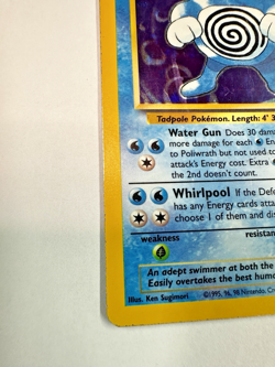 Pokemon Poliwrath 13/102 Base Set Unlimited Holo Rare ENG 1999 90 HP Original - Image 2