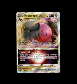 Regidrago VSTAR 136/195 Holo VSTAR Rare Silver Tempest Pokemon Near Mint - Image 1