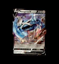 Metagross V 112/198 Holo V Rare Chilling Reign Pokemon Near Mint - Image 1