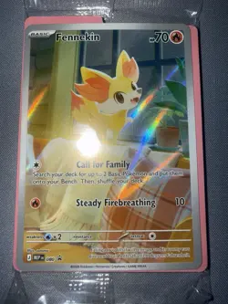 POKEMON TCG CHAOS RISING ETB FACTORY SEALED FENNEKIN PROMO CARD NEAR MINT - Image 1