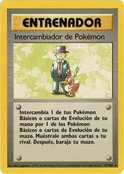 1999 LP/MP Pokemon Trader Base Set No. 77/102 Spanish - Image 1