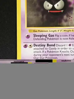 Gastly Shadowless 50/102 Base Set Unlimited WoTC Pokemon 1999 - Image 5